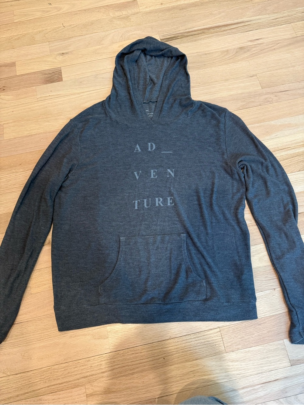 good hYOUman Charcoal 'ADVENTURE' Hooded Pullover - M/L
